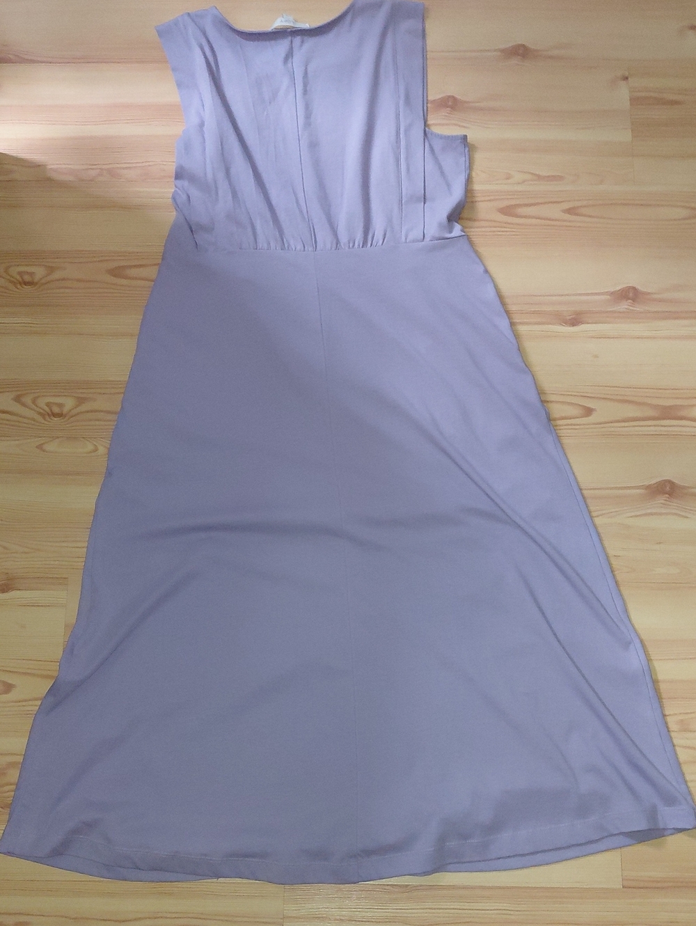 Loft 100% Cotton Sleeveless Lavender Maxi Dress - Size Large - Picture 3 of 3